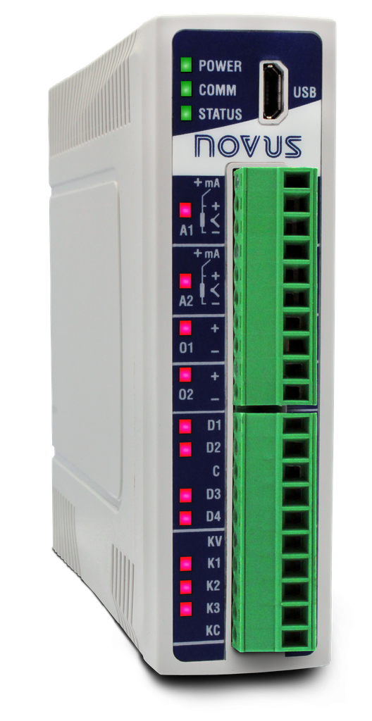 DigiRail NXprog RAMIX Programmable I/O 2AI / 2AO / 4DI / 3DOETH