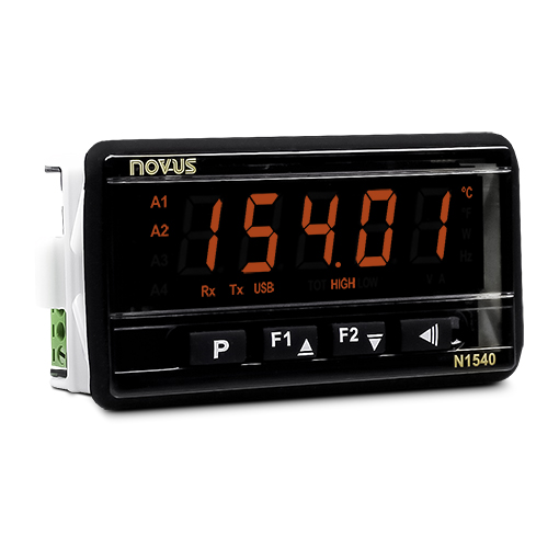 N1540 USB Universal Indicator, 2 relays + 4-20 mA, 96x48 mm.