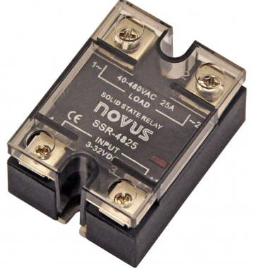 SSR-4825 25 A / 480 Vac switching voltage: 4 to 32 Vdc