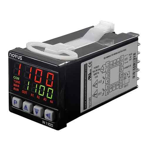 N1100 USB DIO RS485 Process controller, 2 relays, 48x48 mm