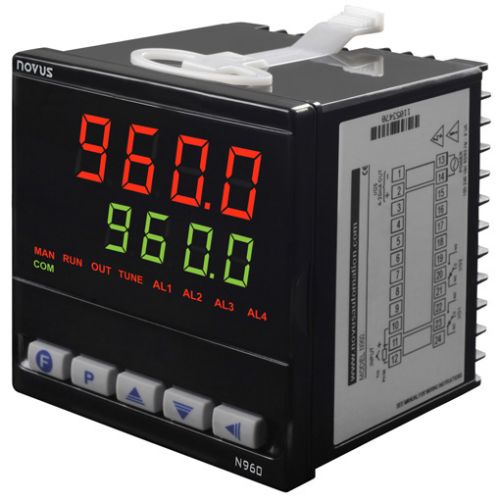 N960 USB Temp. controller, 2 relays out, 96x96 mm