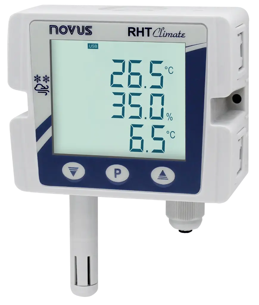 RHT Climate-WM-LCD temp/humid, RS485, 4-20mA/0-10Vdc