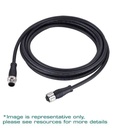 M12 female 1m PVC cable