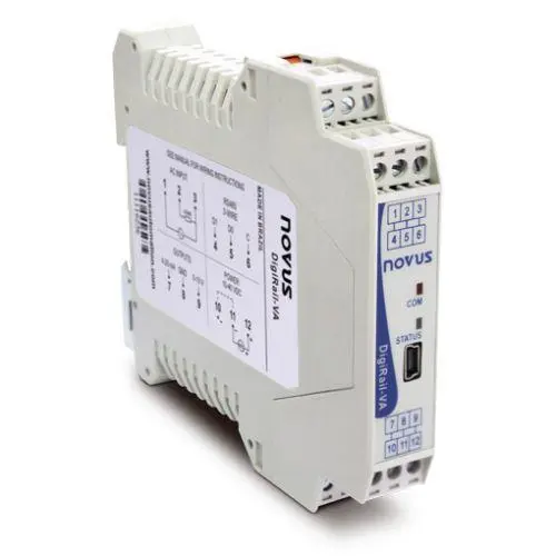 DigiRail-VA AC transducer(5Aac/300Vac in,4-20mA/0-10V/RS485)