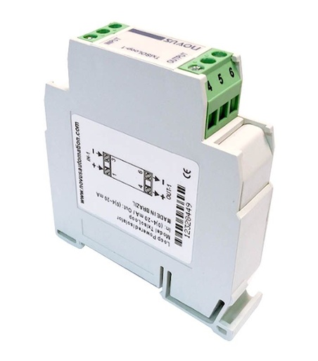 [8813020100] TxIsoLoop-1 Loop-powered DIN Rail Isolator, 4-20 mA in / 4-20 mA out (1-channel)